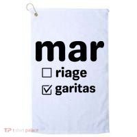Marriage Margaritas Funny Golf Towel thumb 0