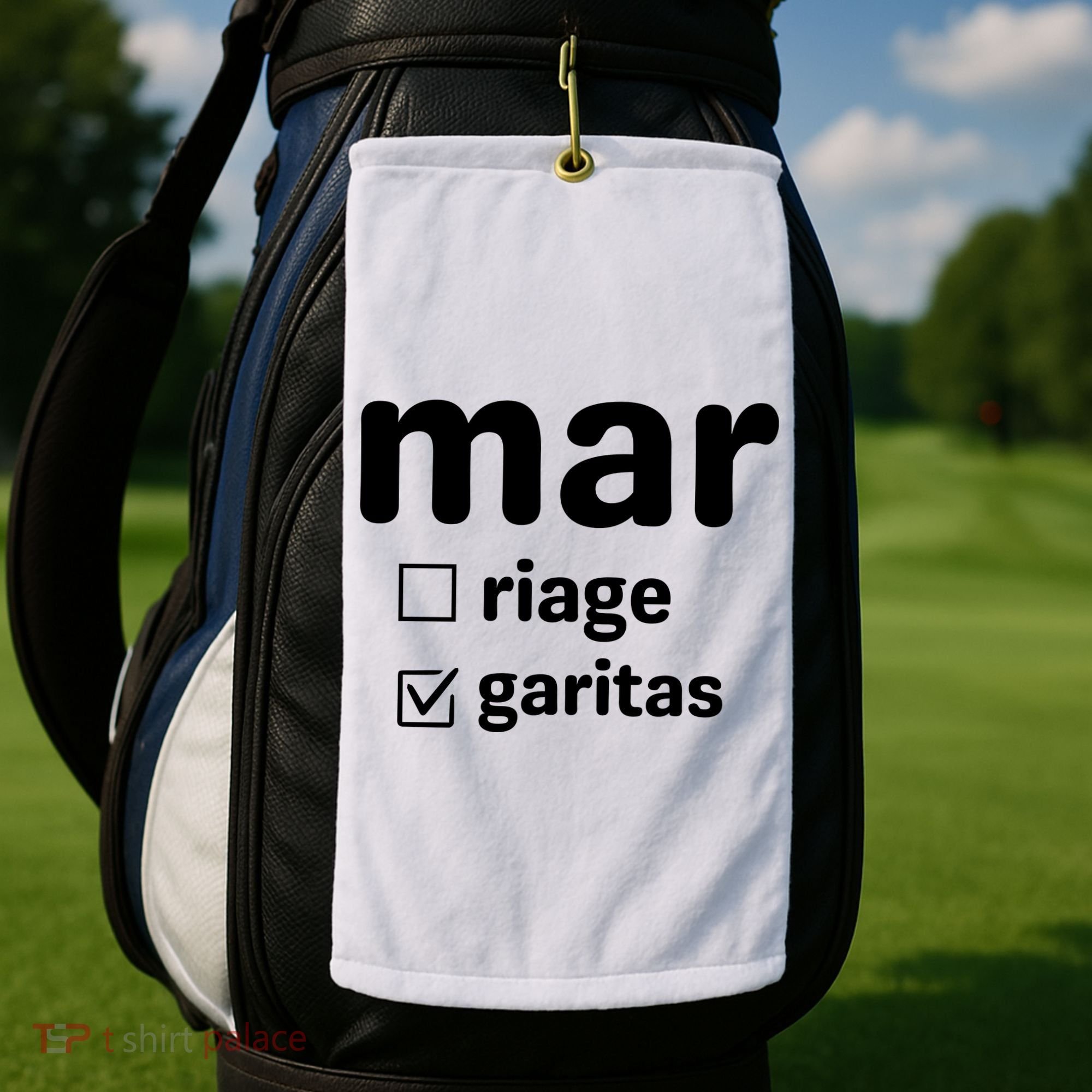 Marriage Margaritas Funny Golf Towel
