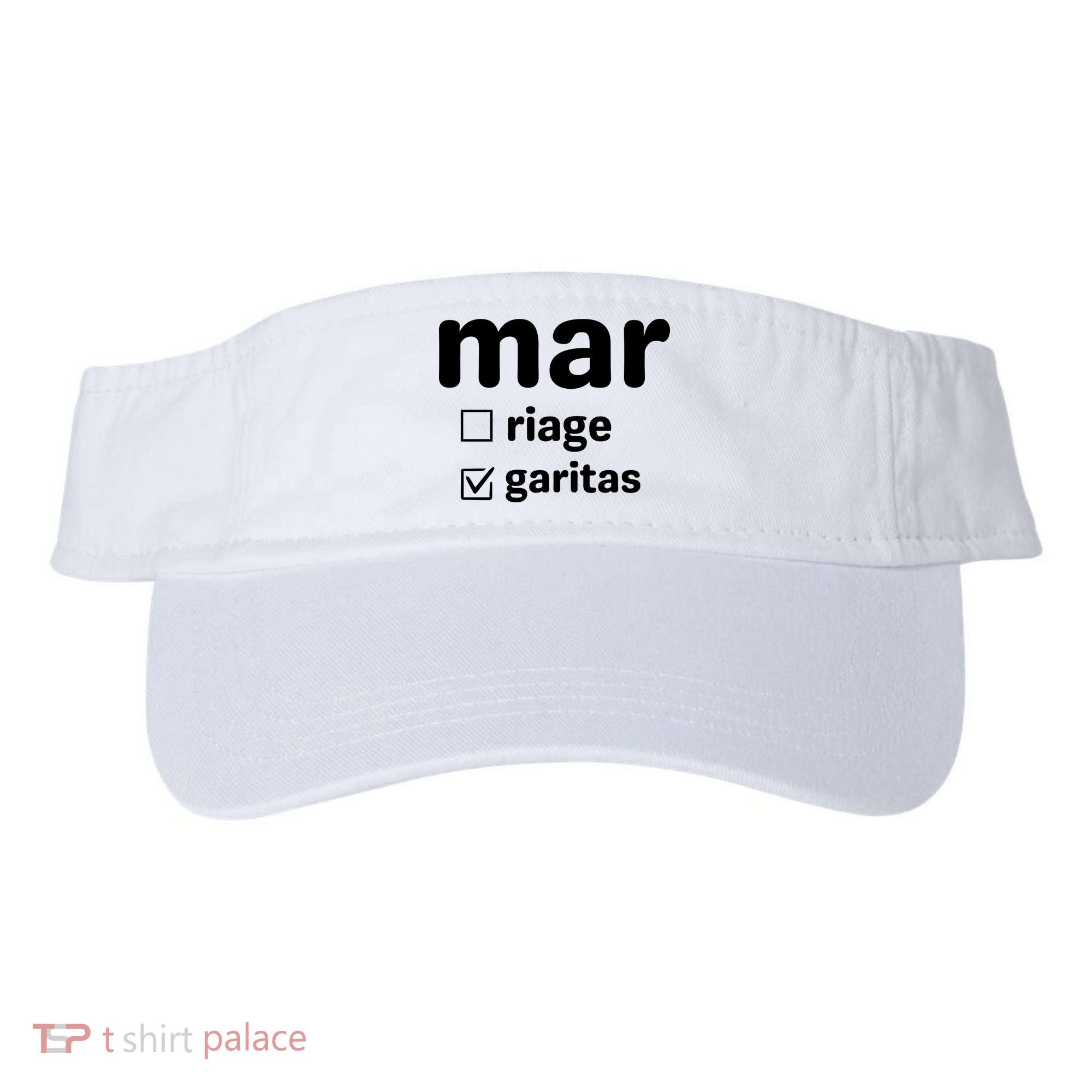 Marriage Margaritas Funny Visor