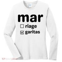 Marriage Margaritas Funny Women's Long Sleeve Shirt thumb 0