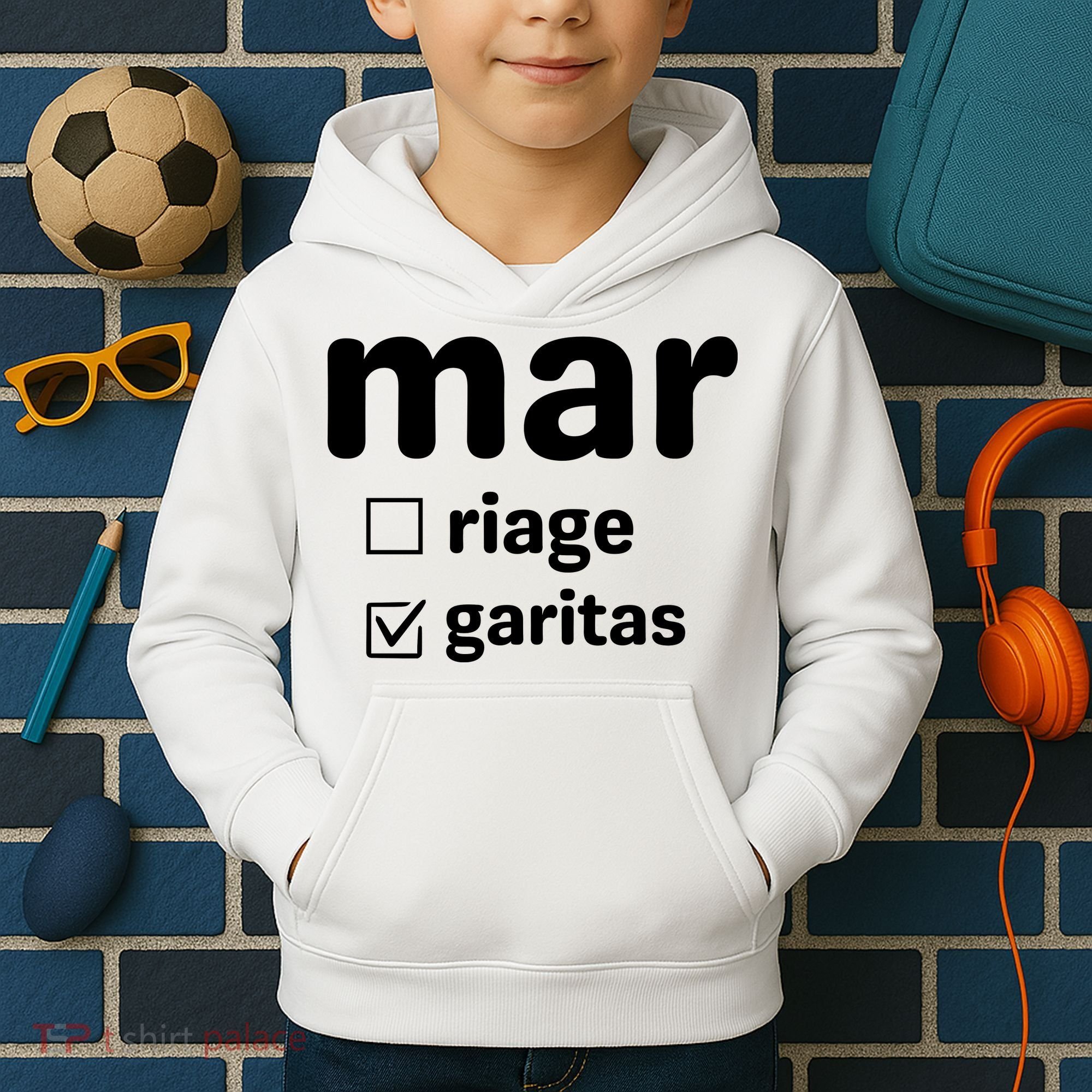 Marriage Margaritas Funny Kids Hoodie