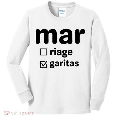 Marriage Margaritas Funny Kids Long Sleeve Shirt