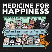 My Medicine For Happiness Called Cats Every Day Kitten Cat Women's Hoodie thumb 2