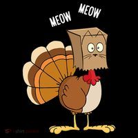 Meow Meow Funny Turkey Thanksgiving Mousepad thumb 1