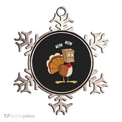 Meow Meow Funny Turkey Thanksgiving Ornament