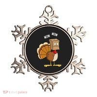 Meow Meow Funny Turkey Thanksgiving Ornament thumb 0