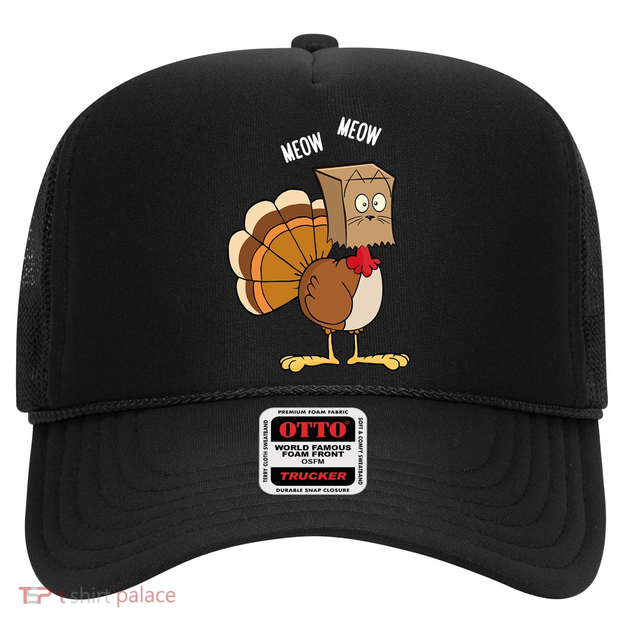 Meow Meow Funny Turkey Thanksgiving Hat