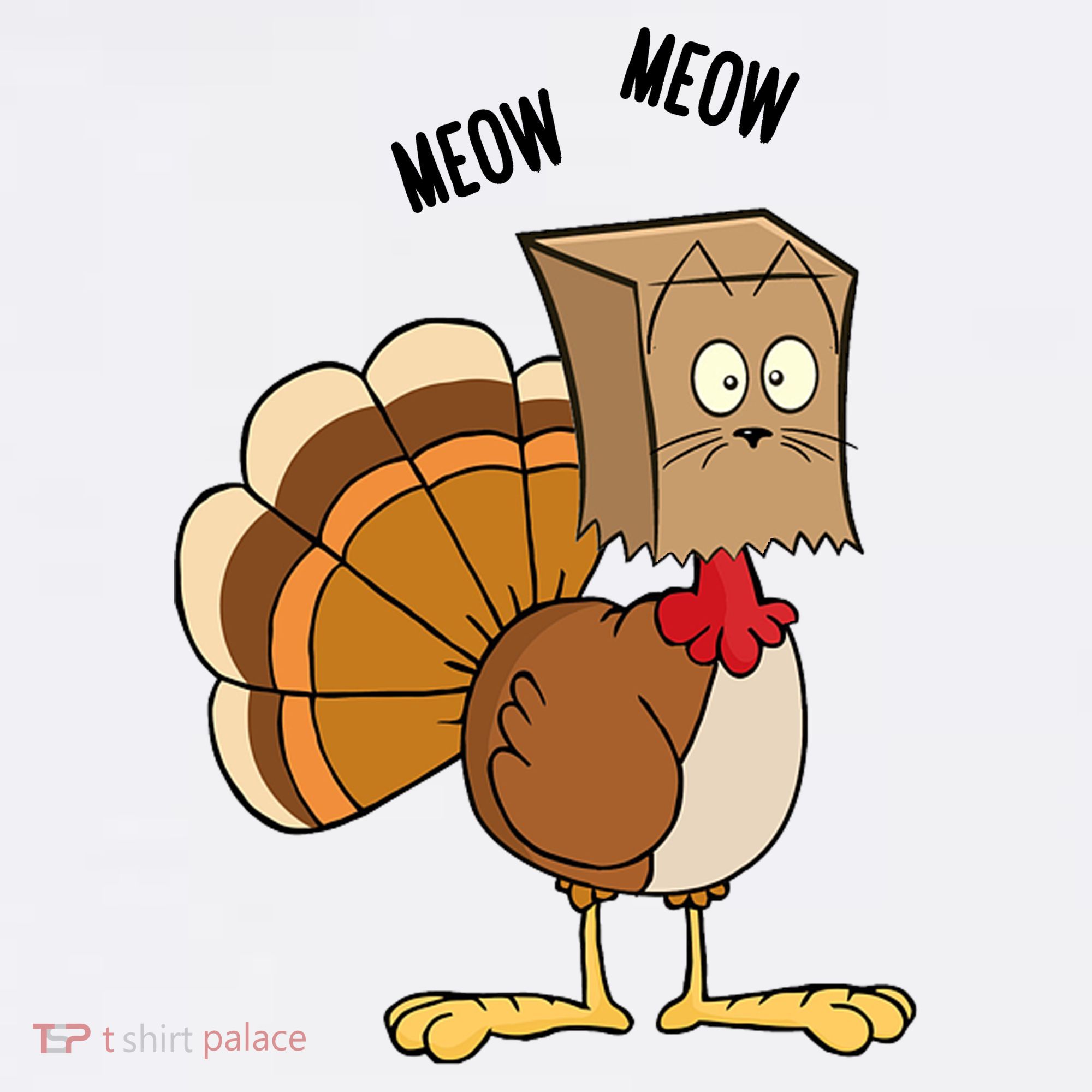 Meow Meow Funny Turkey Thanksgiving Comfort Colors Garment-Dyed Hooded Sweatshirt