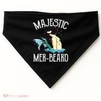 Majestic Merbeard Funny Merman Manly Merman USA-Made Doggie Bandana thumb 0