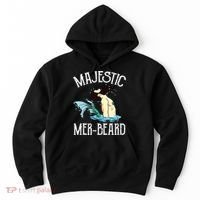 Majestic Merbeard Funny Merman Manly Merman Hoodie thumb 0