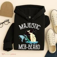 Majestic Merbeard Funny Merman Manly Merman Hoodie thumb 4