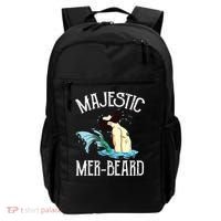 Majestic Merbeard Funny Merman Manly Merman Backpack thumb 0