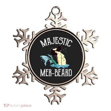 Majestic Merbeard Funny Merman Manly Merman Ornament