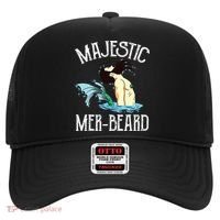 Majestic Merbeard Funny Merman Manly Merman Hat thumb 0