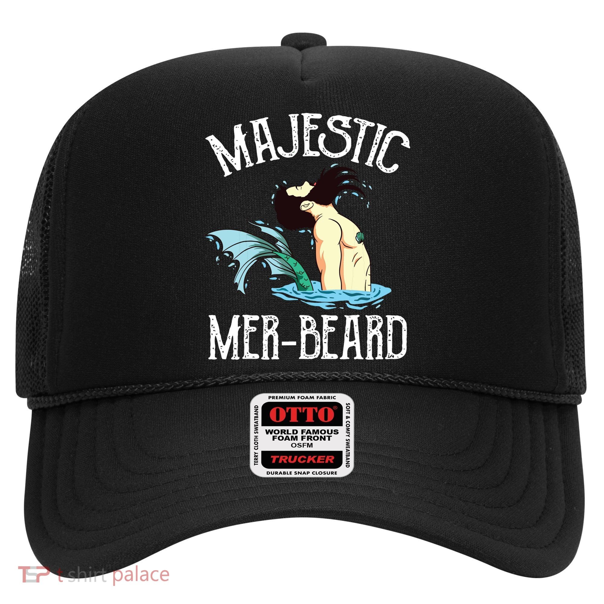 Majestic Merbeard Funny Merman Manly Merman Hat