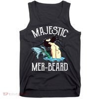 Majestic Merbeard Funny Merman Manly Merman Tank Top thumb 0