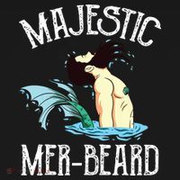 Majestic Merbeard Funny Merman Manly Merman Visor thumb 3