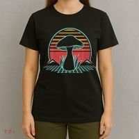 Mushroom Mycology Fungi Lover Retro Vintage 80s Style T-Shirt thumb 4