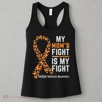 My Mom'S Fight Is My Fight Multiple Sclerosis Awareness Women's Tank Top thumb 3