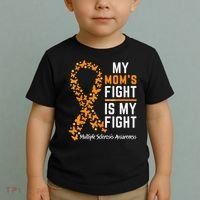 My Mom'S Fight Is My Fight Multiple Sclerosis Awareness Toddler T-Shirt thumb 2