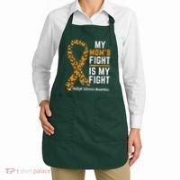 My Mom'S Fight Is My Fight Multiple Sclerosis Awareness Apron thumb 2