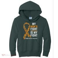 My Mom'S Fight Is My Fight Multiple Sclerosis Awareness Kids Hoodie thumb 0