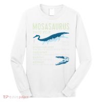 Mosasaurus Mosasaur Facts Jurassic Dinosaur Long Sleeve Shirt thumb 0