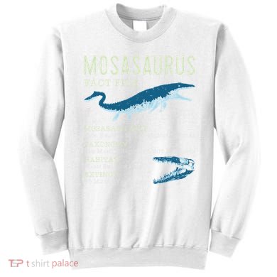 Mosasaurus Mosasaur Facts Jurassic Dinosaur Sweatshirt