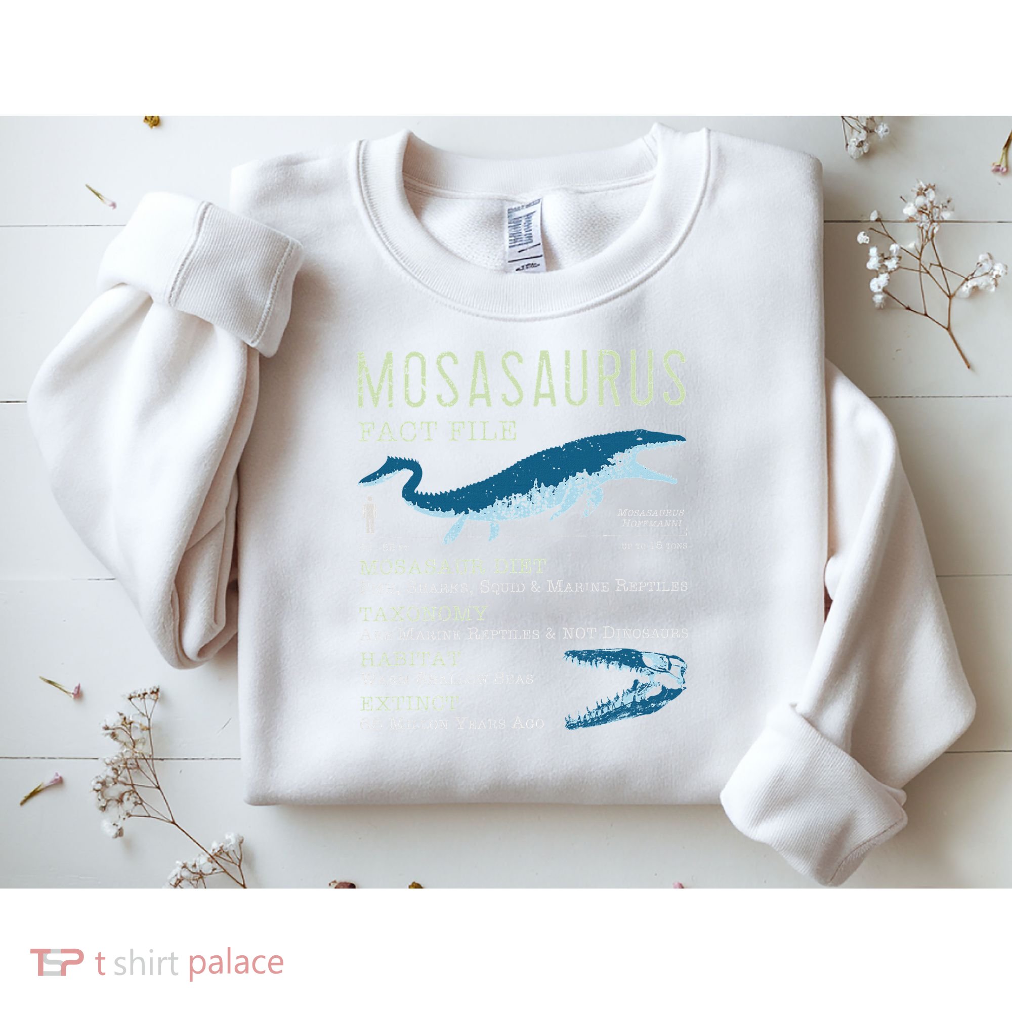 Mosasaurus Mosasaur Facts Jurassic Dinosaur Sweatshirt