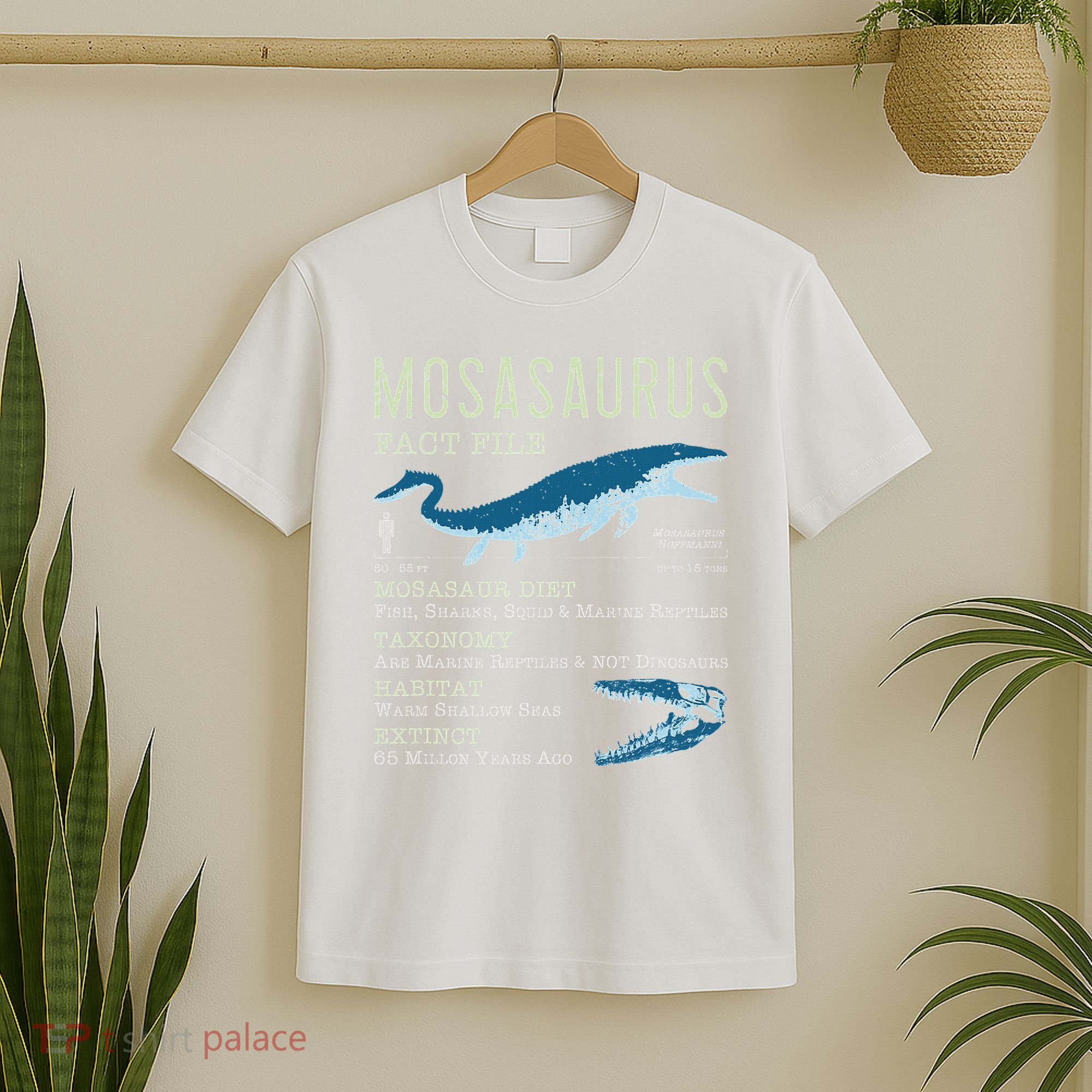 Mosasaurus Mosasaur Facts Jurassic Dinosaur T-Shirt