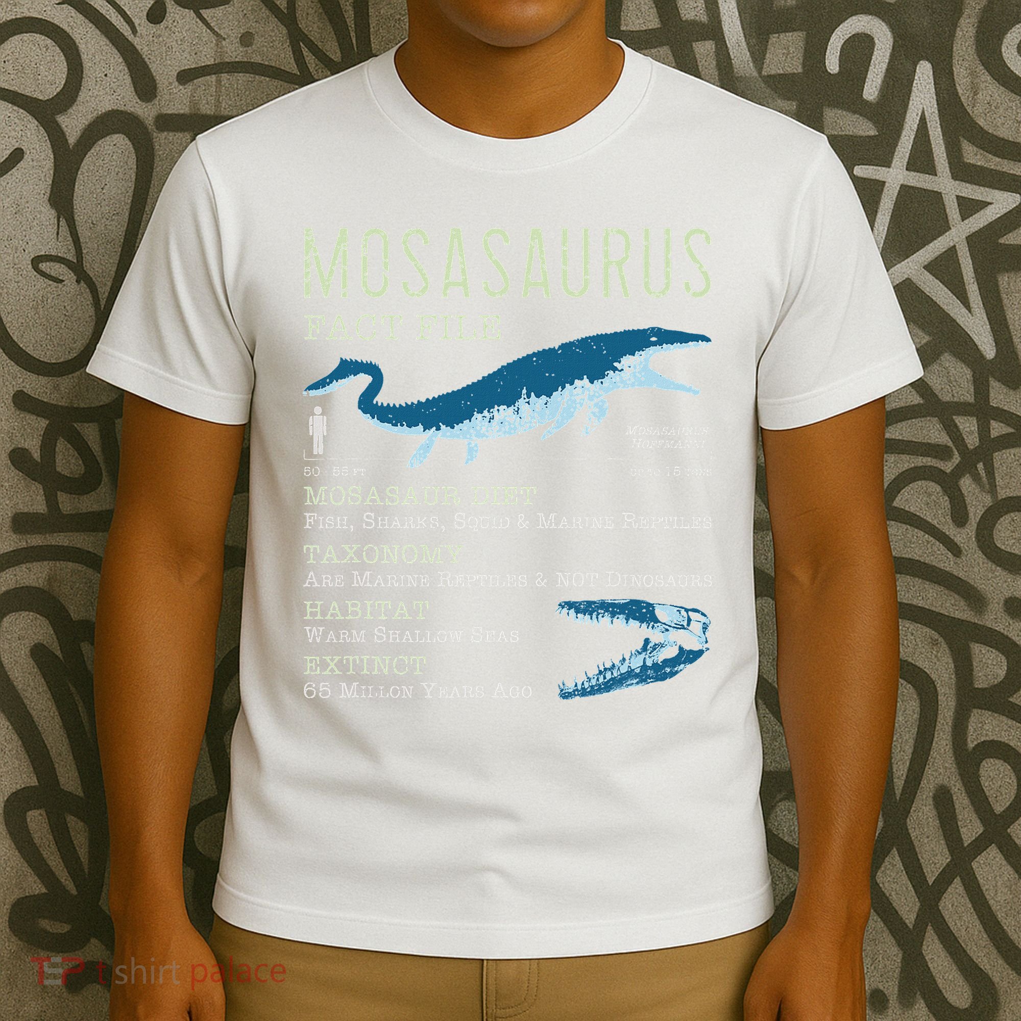Mosasaurus Mosasaur Facts Jurassic Dinosaur T-Shirt