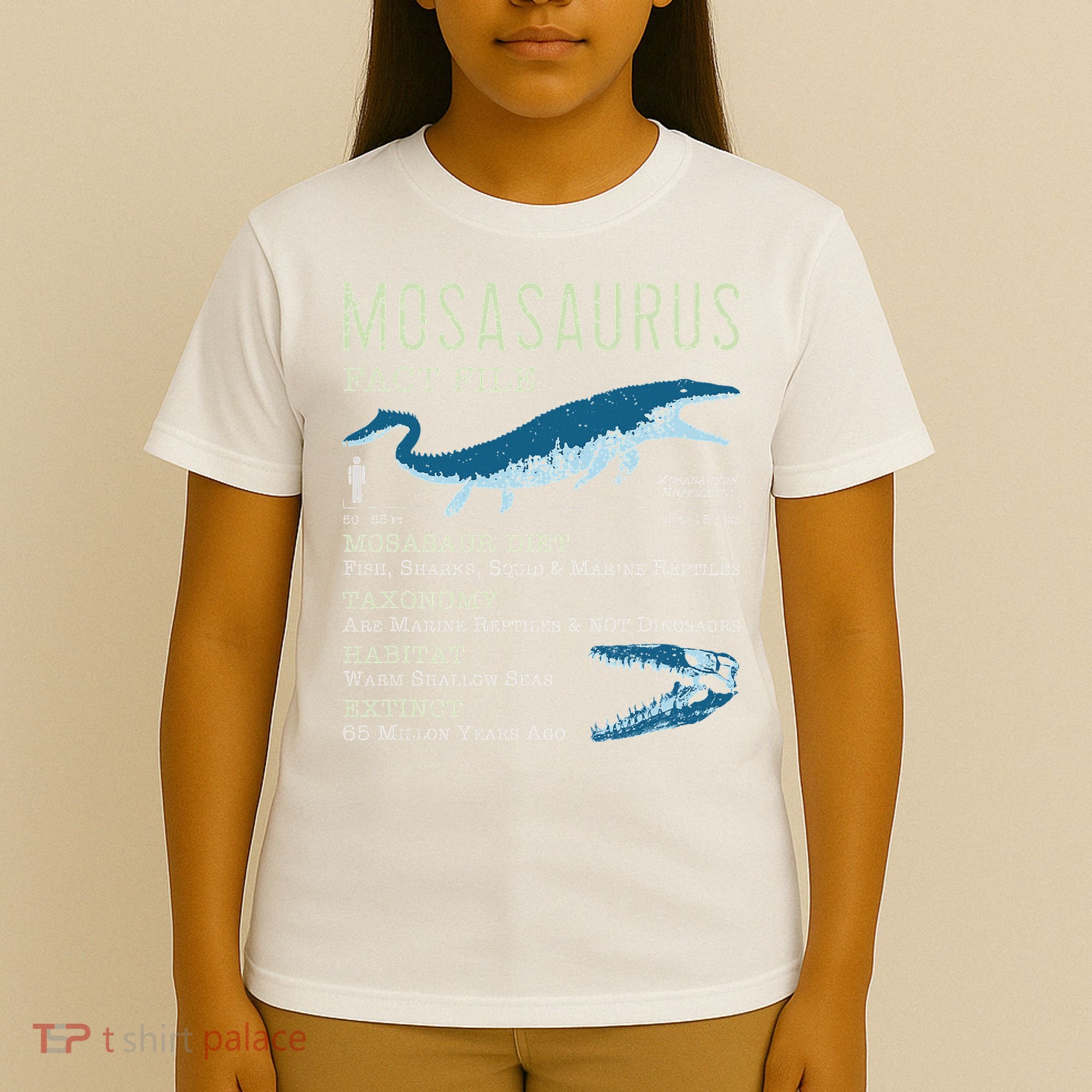Mosasaurus Mosasaur Facts Jurassic Dinosaur T-Shirt