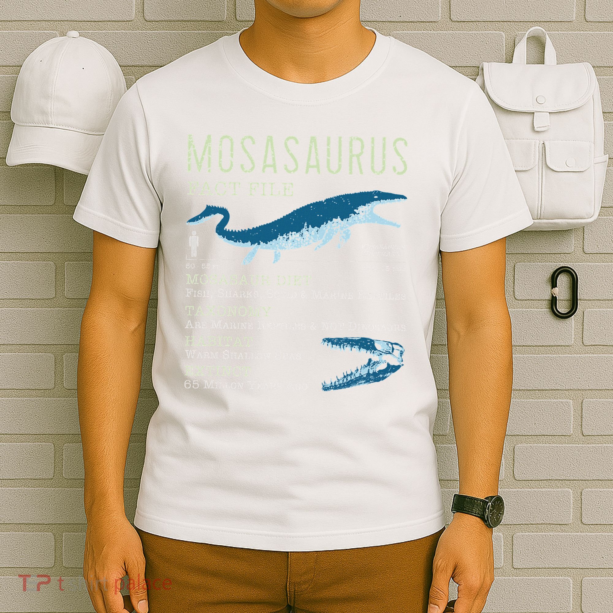 Mosasaurus Mosasaur Facts Jurassic Dinosaur T-Shirt
