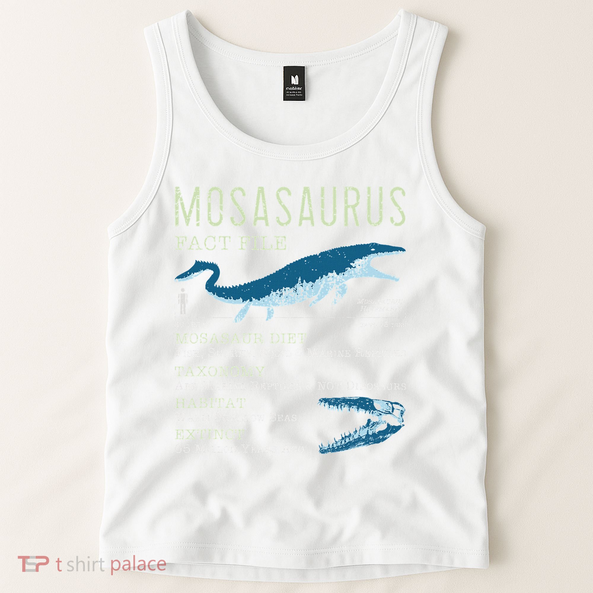 Mosasaurus Mosasaur Facts Jurassic Dinosaur Tank Top