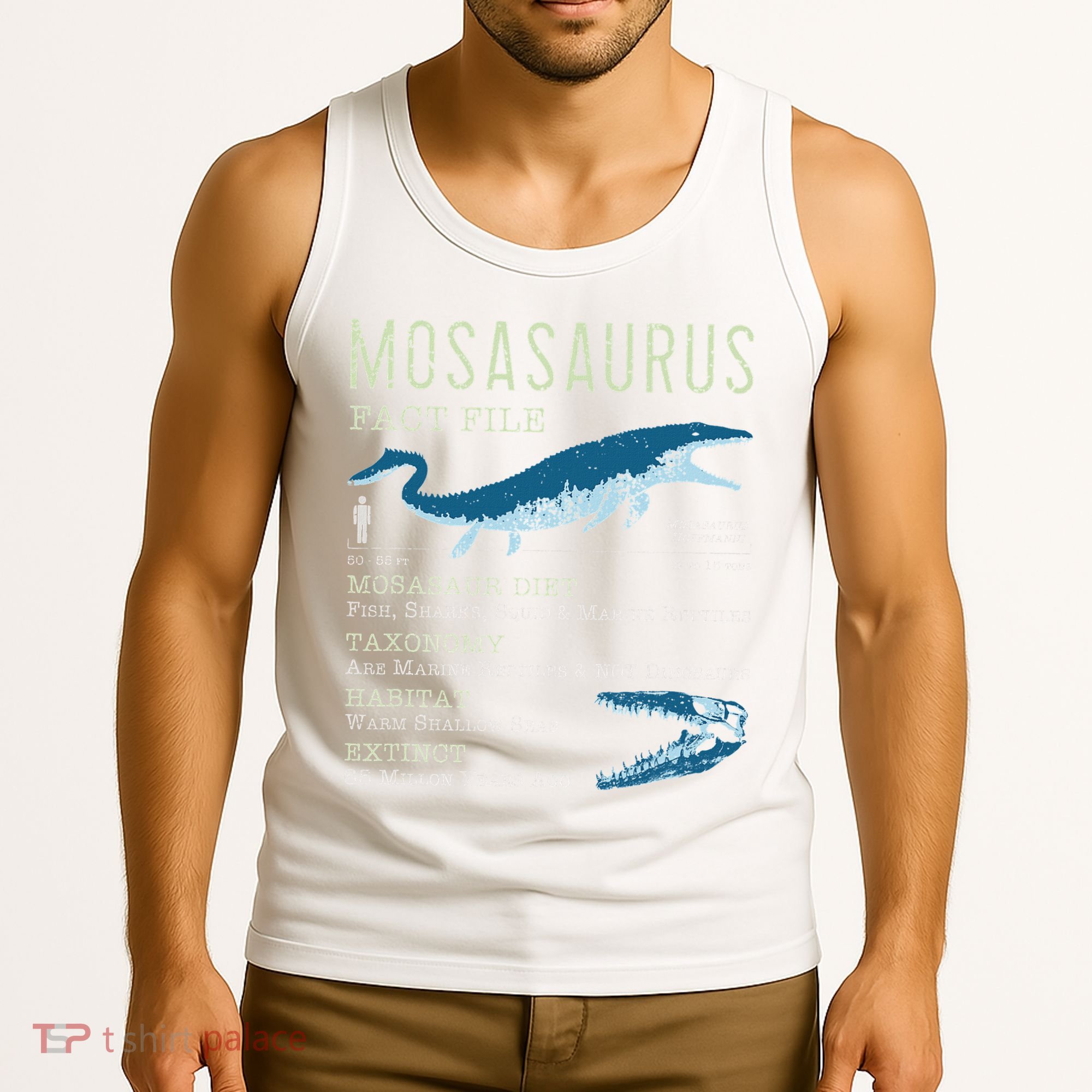 Mosasaurus Mosasaur Facts Jurassic Dinosaur Tank Top
