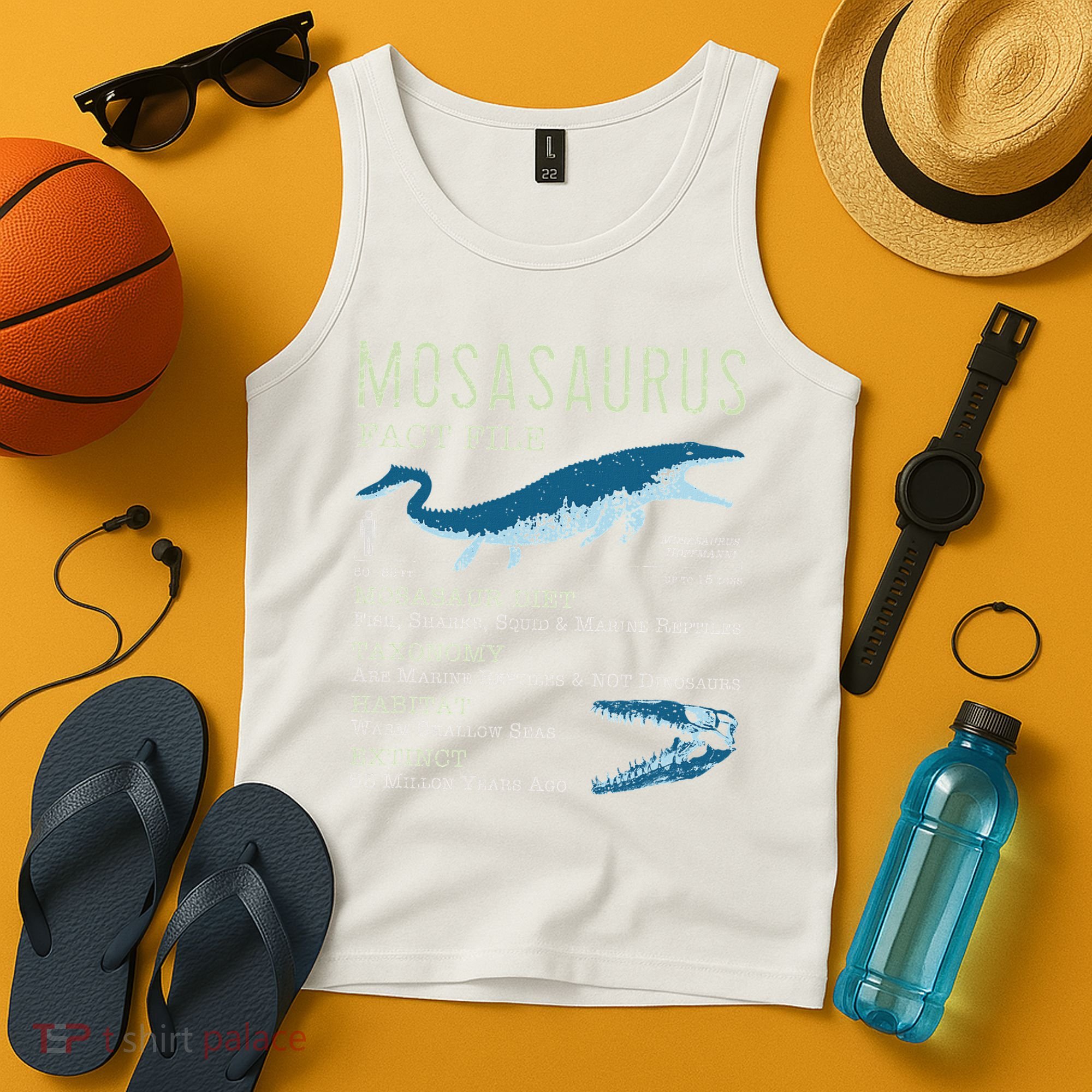Mosasaurus Mosasaur Facts Jurassic Dinosaur Tank Top