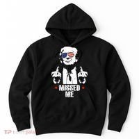Missed Me Finger Trump 2024 Take America Back Pennsylvania Rally Hoodie thumb 0