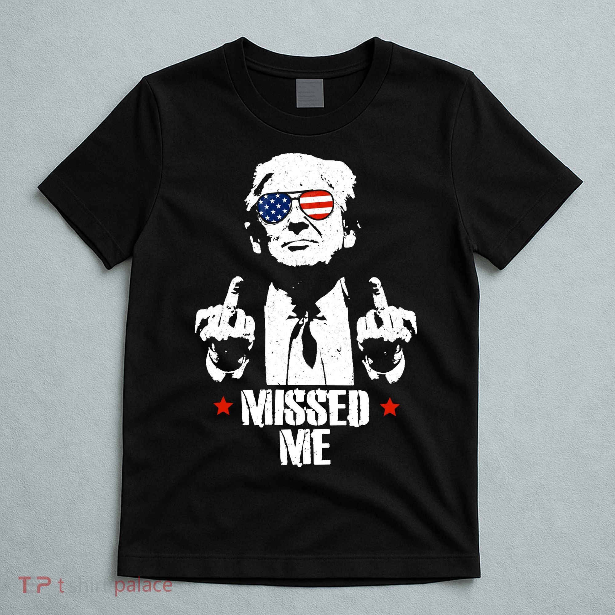Missed Me Finger Trump 2024 Take America Back Pennsylvania Rally T-Shirt