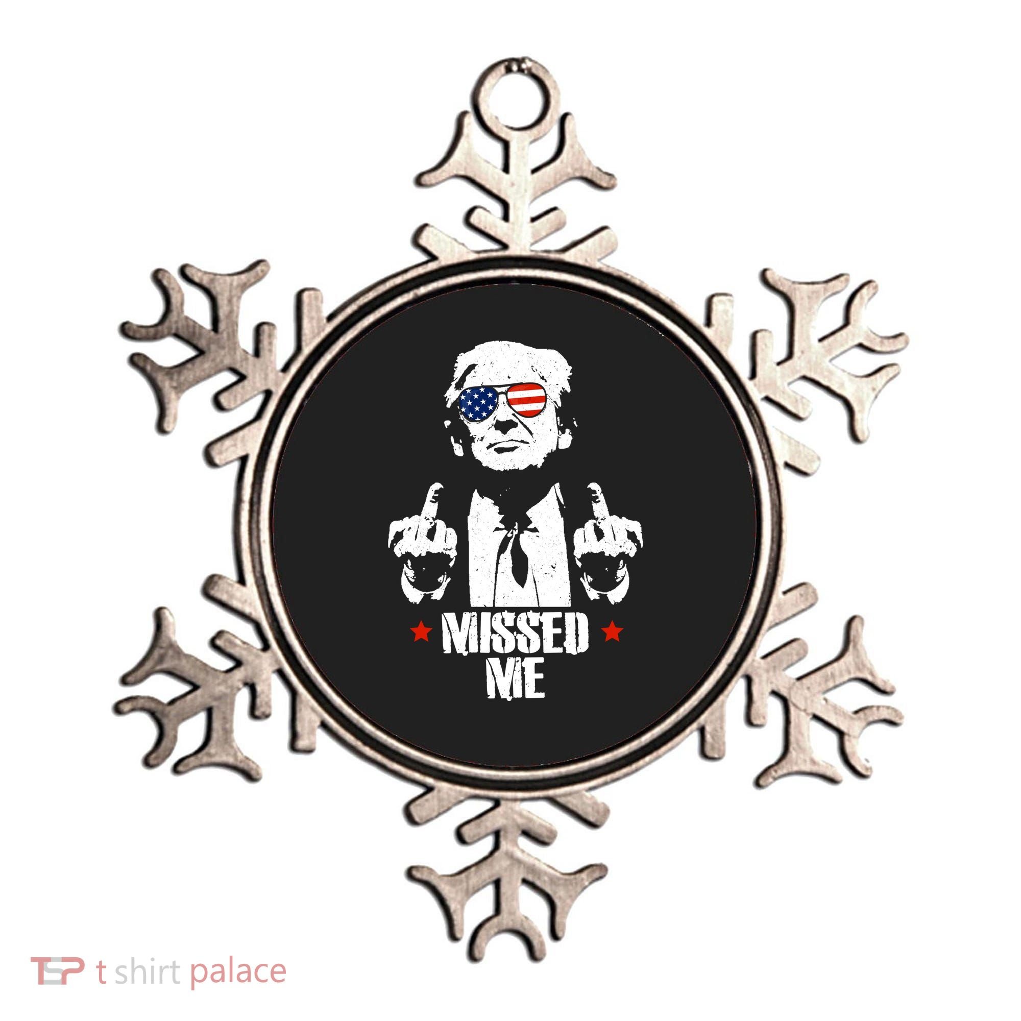 Missed Me Finger Trump 2024 Take America Back Pennsylvania Rally Ornament