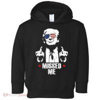 Missed Me Finger Trump 2024 Take America Back Pennsylvania Rally Toddler Hoodie thumb 0