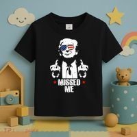 Missed Me Finger Trump 2024 Take America Back Pennsylvania Rally Toddler T-Shirt thumb 3