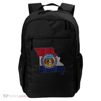 Missouri Map Flag State Distressed Backpack