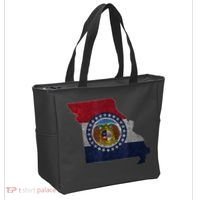 Missouri Map Flag State Distressed Tote Bag thumb 2