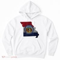 Missouri Map Flag State Distressed Hoodie thumb 0
