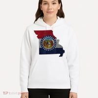 Missouri Map Flag State Distressed Hoodie thumb 5