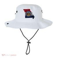 Missouri Map Flag State Distressed Bucket Hat thumb 0