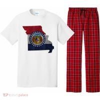 Missouri Map Flag State Distressed Pajama Set thumb 0