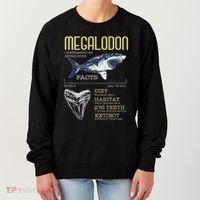 Megalodon Meg Facts Funny Shark Lover Women's Sweatshirt thumb 0