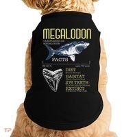 Megalodon Meg Facts Funny Shark Lover Doggie Tank thumb 0