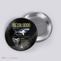 Megalodon Meg Facts Funny Shark Lover Button thumb 0